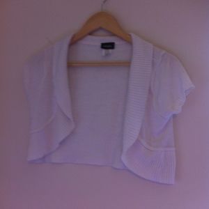 Mingle White Sweater Shrug Cardigan